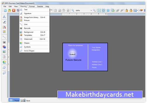 Make Business Card screenshot