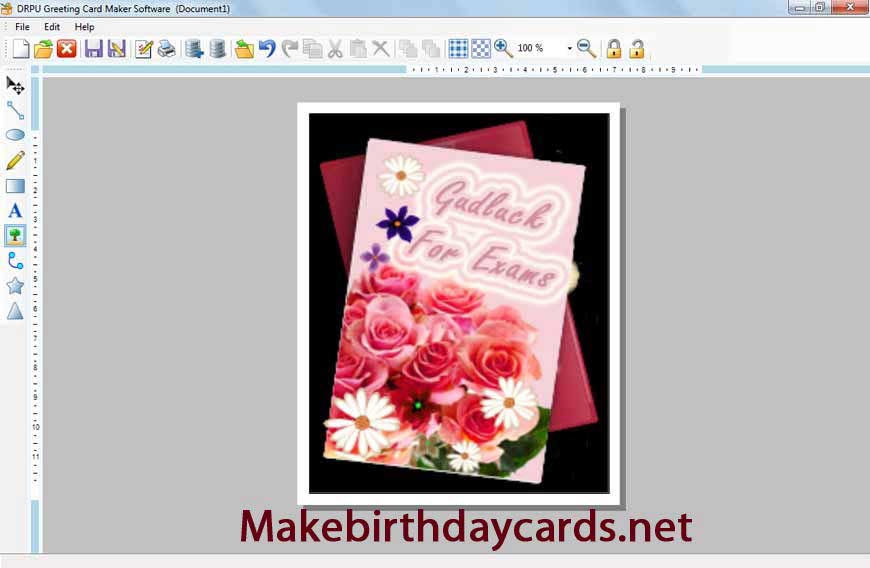 Screenshot of Make Greeting Card