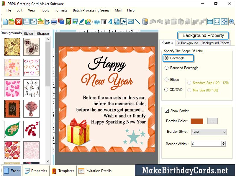 Screenshot of Make Greeting Card 8.2.0.1