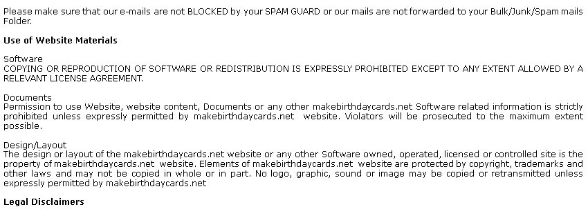Terms and Conditions